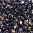 Gemduo 8X5mm Gold Splash Navy Opaque 2-Inch Tube (33400GSP)