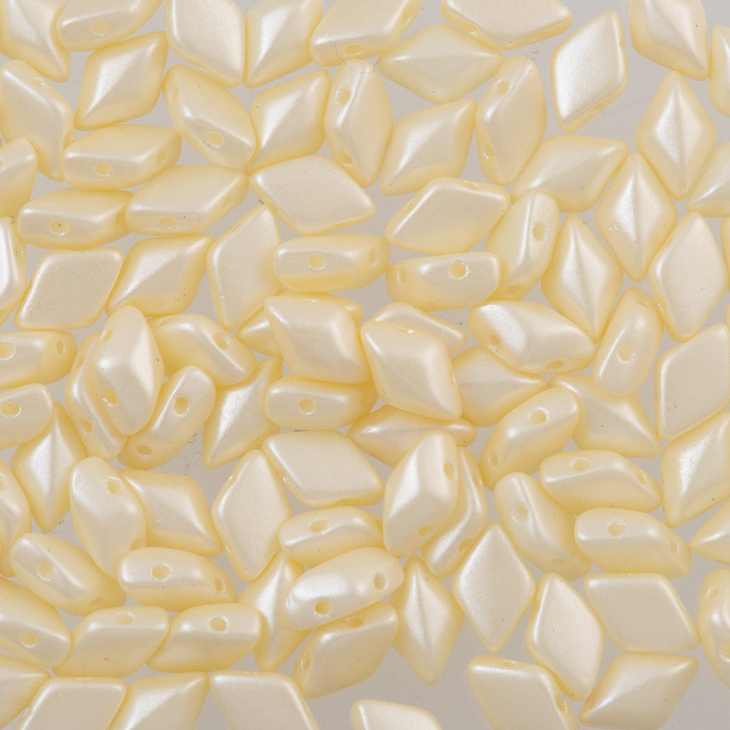 Gemduo Bead 8x5mm Pastel Light Cream 2-Inch Tube (25110)