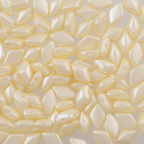 Gemduo Bead 8x5mm Pastel Light Cream 2-Inch Tube (25110)