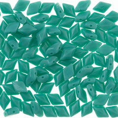 Gemduo Bead 8x5mm Turquoise Green Opaque 2-Inch Tube (63130)