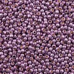50g Toho Round Seed Bead 11/0 PermaFinish Galvanized Pale Lilac (579PF)