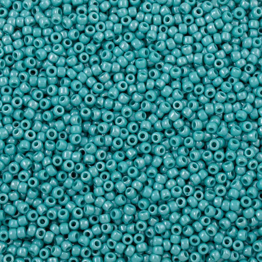 50g Toho Round Seed Bead 6/0 Opaque Lustered Turquoise (132)