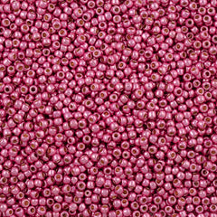 50g Toho Round Seed Bead 6/0 PermaFinish Galvanized Pink Lilac (553PF)