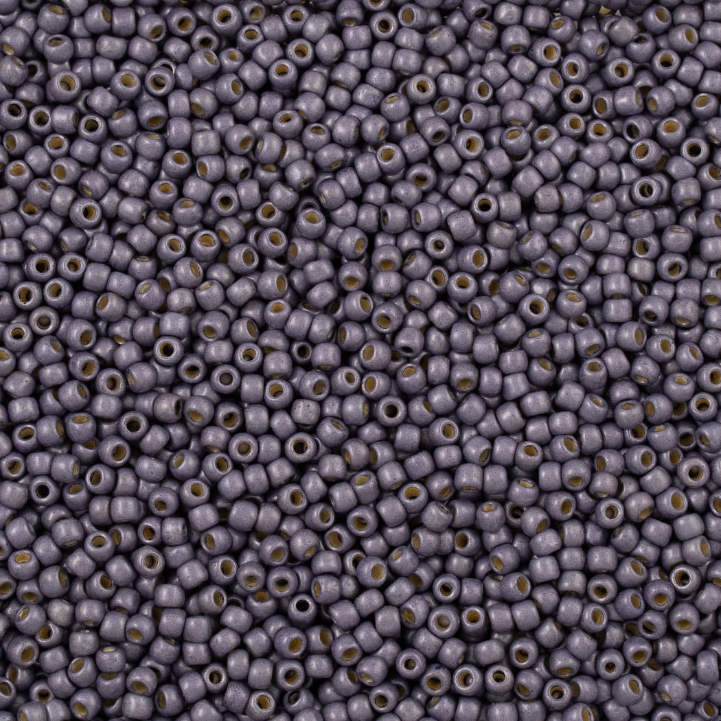 50g Toho Round Seed Bead 6/0 PermaFinish Metallic Matte Pink Pewter (5 |  Aura Crystals, LLC
