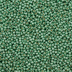 50g Toho Round Seed Bead 6/0 PermaFinish Galvanized Mint Green (570PF)