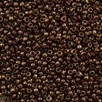 50g Toho Round Seed Bead 8/0 Gilded Marble Brown (1705)