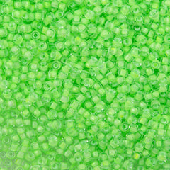 50g Toho Round Seed Bead 8/0 Reflection Neon Green (2503)