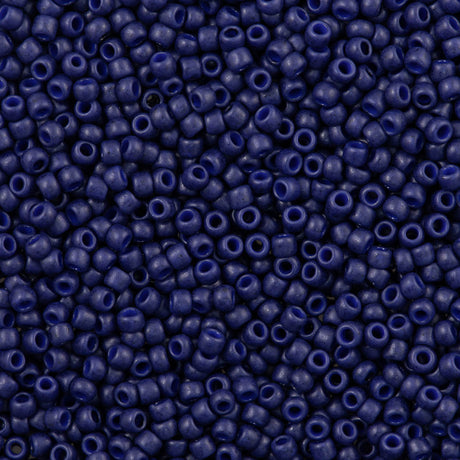 50g Toho Round Seed Bead 8/0 Semi Glazed Navy Blue (2607F)