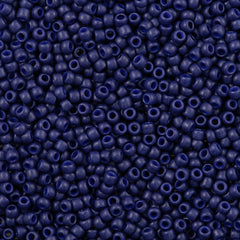 50g Toho Round Seed Bead 8/0 Matte Semi Glazed Navy Blue (2607F)