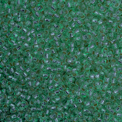 50g Toho Round Seed Bead 8/0 Glow In The Dark Silver Lined Crystal Glow Green (2700PFS) (Glow)