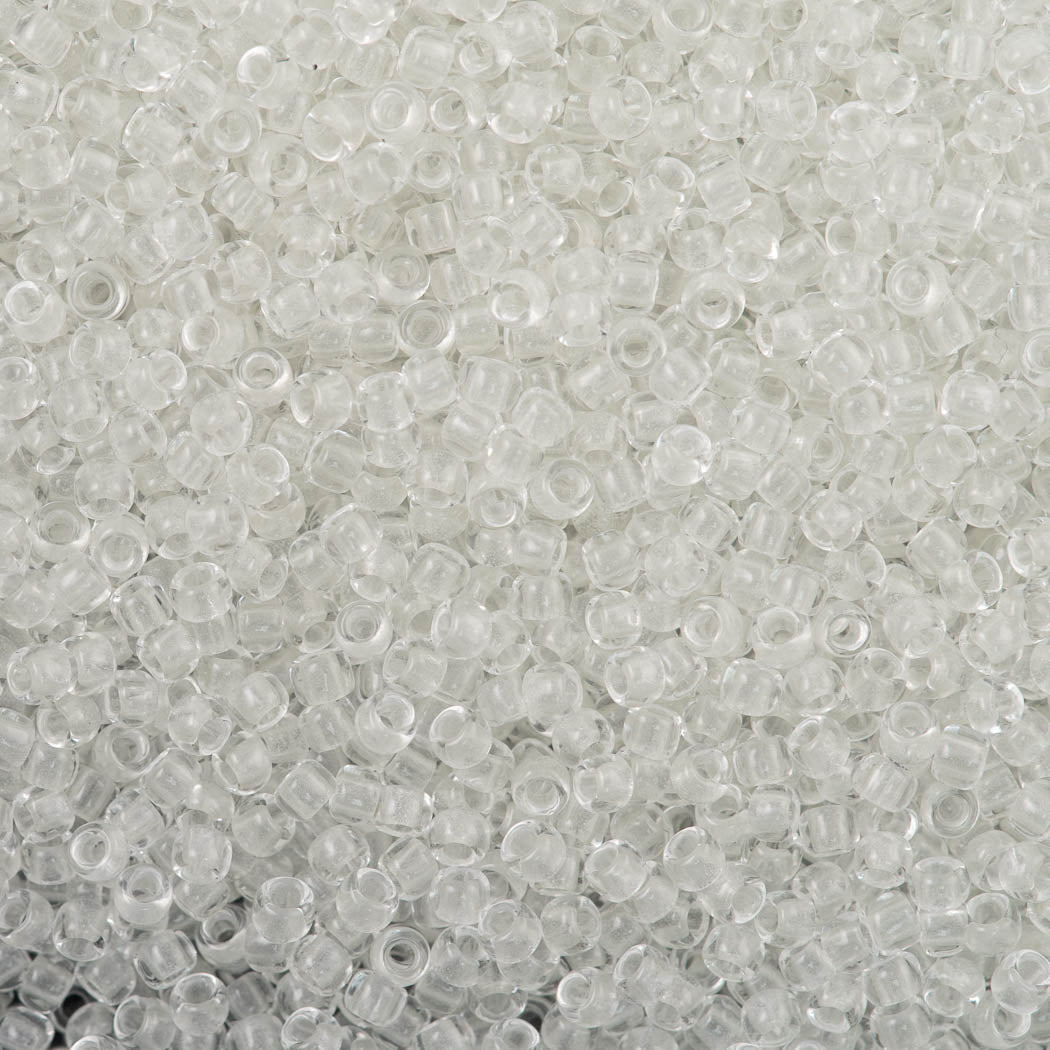 50g Toho Round Seed Bead 8/0 Glow In The Dark Crystal Bright Blue (2711)