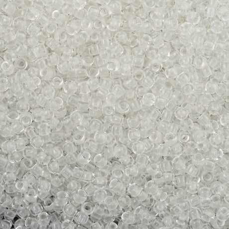 50g Toho Round Seed Bead 8/0 Glow In The Dark Crystal Bright Blue (2711)