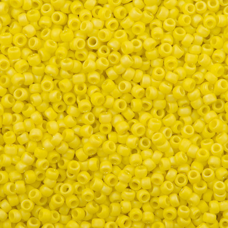 50g Toho Round Seed Bead 8/0 Opaque Matte Dandelion AB (402F)