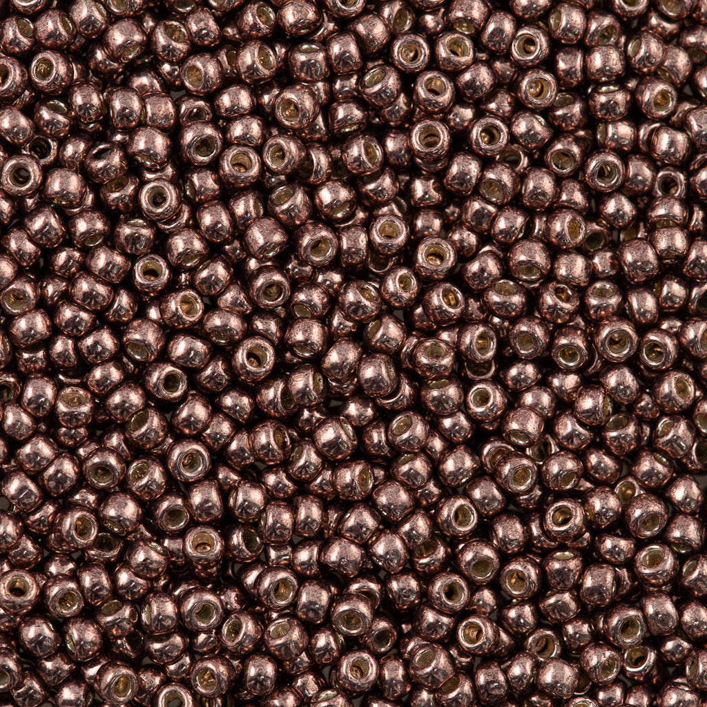 50g Toho Round Seed Bead 8/0 PermaFinish Galvanized Mauve (556PF)