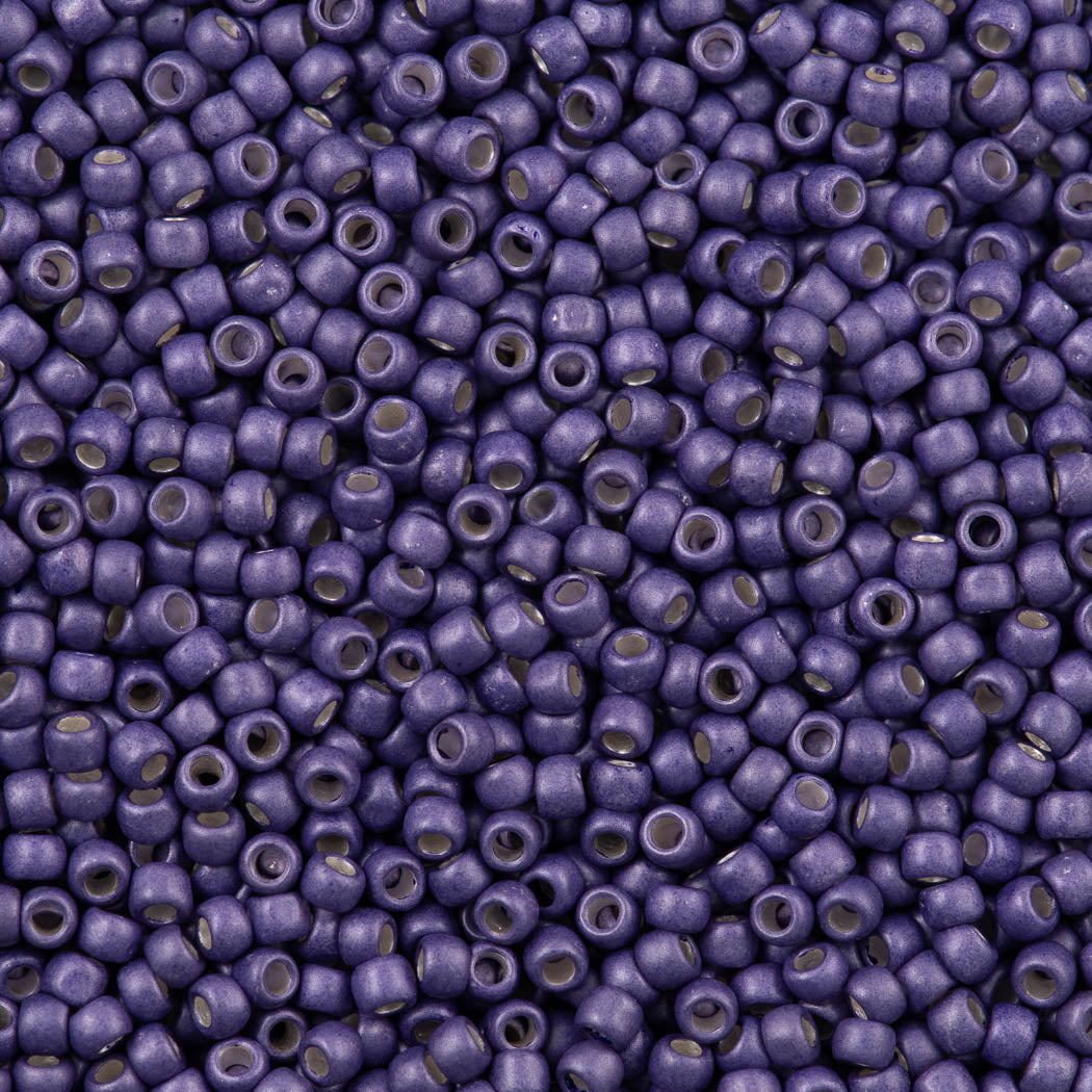 50g Toho Round Seed Bead 8/0 Matte Metallic Polaris (567F)