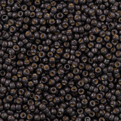 50g Toho Round Seed Bead 8/0 PermaFinish Matte Galvanized Cool Gray (595PFF)