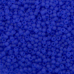 50g Toho Round Seed Bead 8/0 Transparent Matte Sapphire (942F)