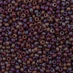Czech Seed Bead 8/0 Garnet Matte AB (91120M)
