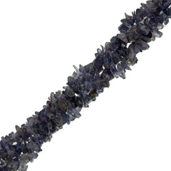 Lavender Iolite 3-8mm chip beads 36 inch strand