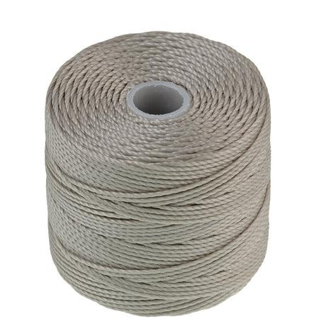Light Grey S-Lon Bead Cord 77 Yard Spool .5mm TEX 210