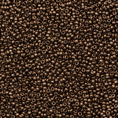 50g Miyuki Round Seed Bead 11/0 Metallic Chocolate (461)