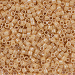 Miyuki Delica Seed Bead 10/0 Opaque Tan Luster 7g Tube DBM205