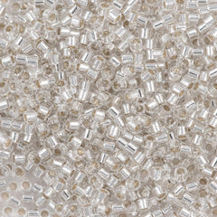 Miyuki Delica Seed Bead 10/0 Silver Lined Crystal 7g Tube DBM41