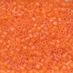 Miyuki Delica Seed Bead 10/0 Transparent Orange AB DBM855