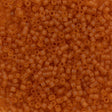 Miyuki Delica Seed Bead 11/0 Matte Transparent Dark Topaz 2-inch Tube DB1261