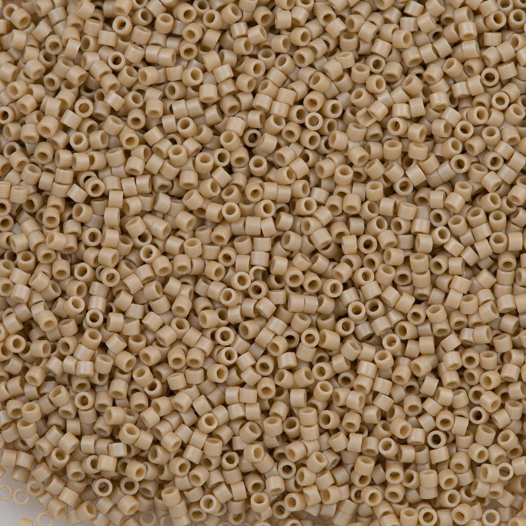 25g Miyuki Delica Seed Bead 11/0 Matte Opaque Glazed Moth