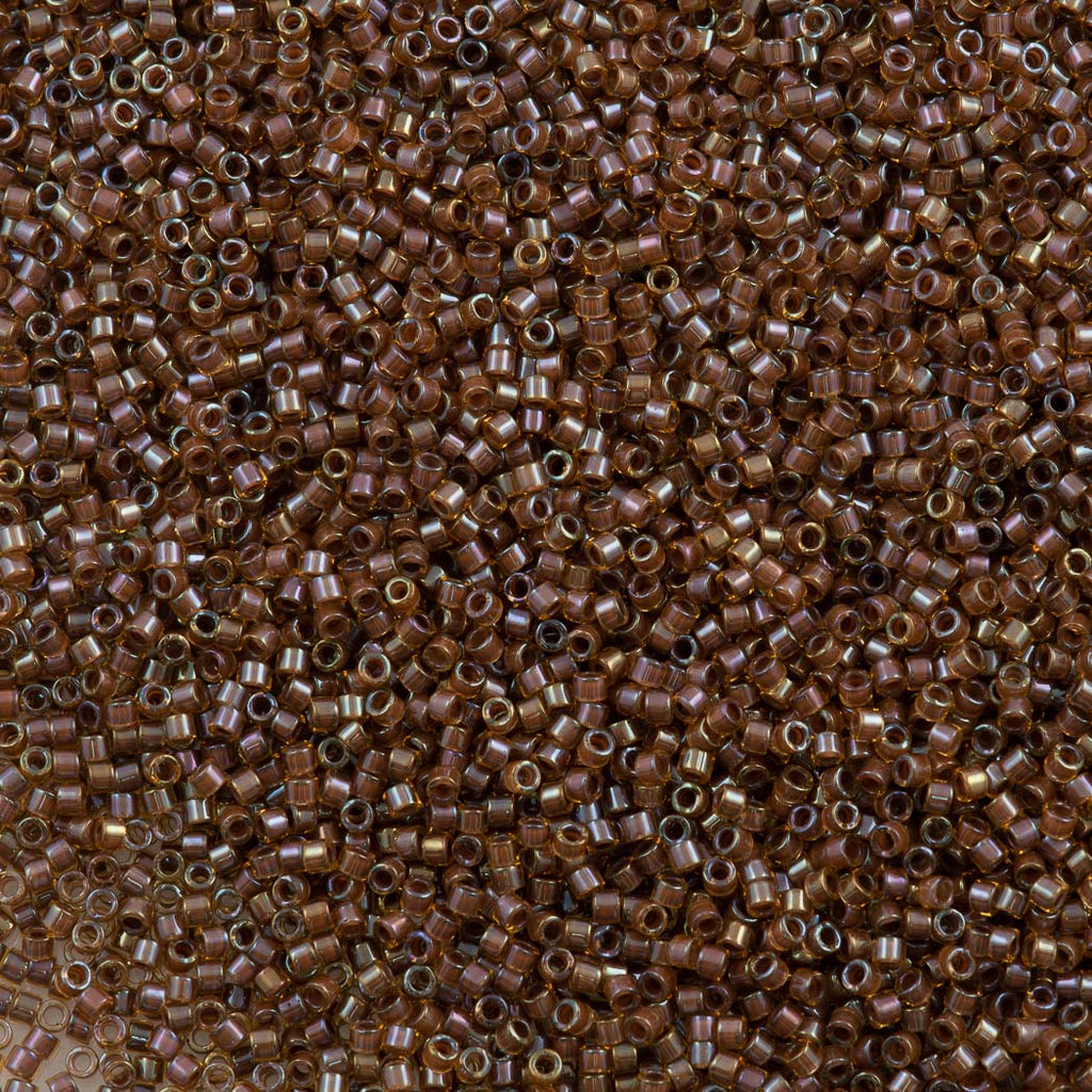 Miyuki Delica Seed Bead 11/0 Inside Dyed Color Dark Amber DB287