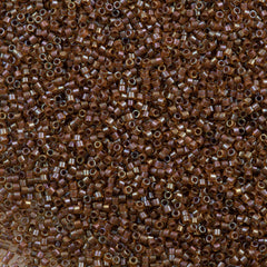 25g Miyuki Delica Seed Bead 11/0 Inside Dyed Color Dark Amber DB287