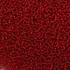 50g Miyuki Round Seed Bead 11/0 Silver Lined Ruby (11)