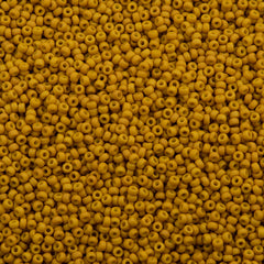 Miyuki Round Seed Bead 11/0 Matte Opaque Mustard (1233)