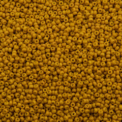 Miyuki Round Seed Bead 11/0 Matte Opaque Mustard 22g Tube (1233)