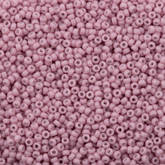 Miyuki Round Seed Bead 11/0 Opaque Matte Light Rose 22g Tube (2024)