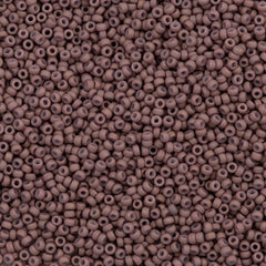 50g Miyuki Round Seed Bead 11/0 Opaque Matte Pale Cocoa (2027)