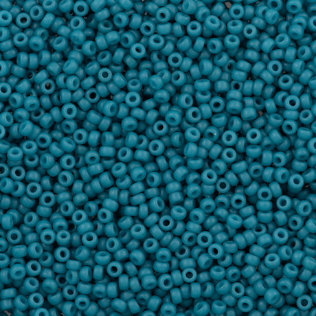 Miyuki Round Seed Bead 11/0 Opaque Matte Dark Teal Blue (2051)