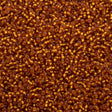 50g Miyuki Round Seed Bead 11/0 Matte Silver Lined Topaz (2422F)