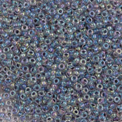 Miyuki Round Seed Bead 11/0 Inside Color Lined Light Purple AB (286)
