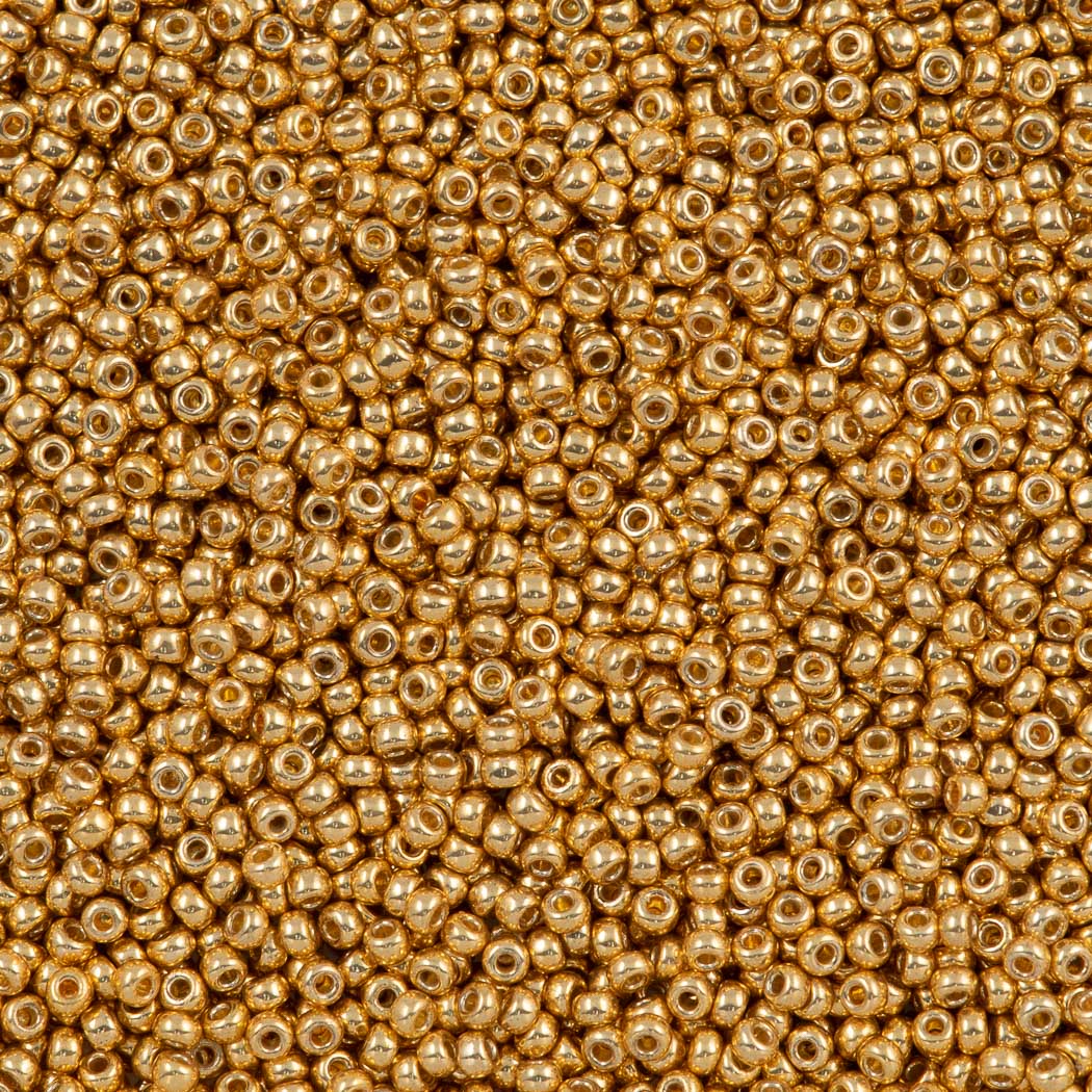 Miyuki Size 11/0 Round Rocaille Seed Beads – Dark Bronze Metallic (24g, 0.8mm Hole)