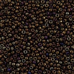 Miyuki Round Seed Bead 11/0 Metallic Brown Iris 22g Tube (458)