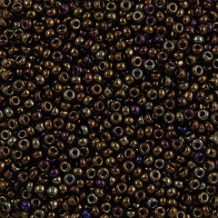 Miyuki Round Seed Bead 11/0 Metallic Brown Iris (458)