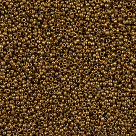Miyuki Round Seed Bead 11/0 Metallic Light Bronze (457L)