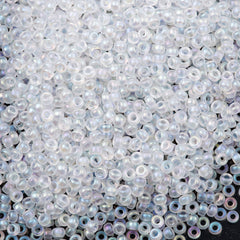 2mm White Lined Transparent Seed Beads 12/0 ⚪ – RainbowShop for Craft