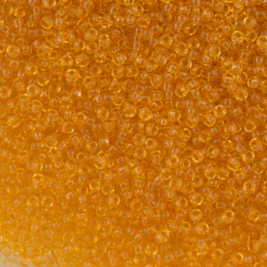50g Miyuki Round Seed Bead 11/0 Transparent Light Amber (132)