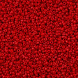 Miyuki Round Seed Bead 11/0 Semi Matte Opaque Dyed Bright Red (1684)