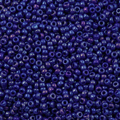 8g Miyuki Round Seed Bead 11/0 Opaque Cobalt Luster (1945)