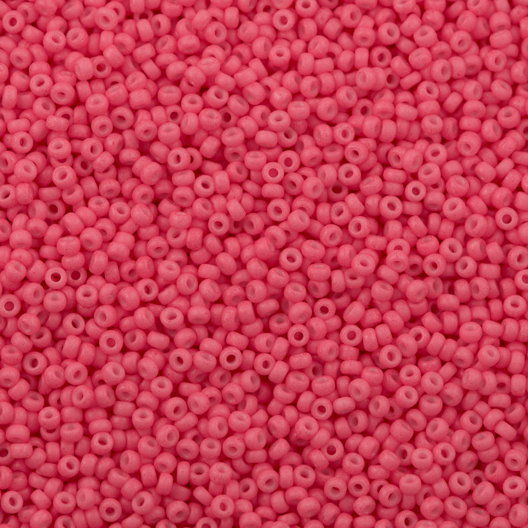 Miyuki Round 11/0 Opaque Matte Bright Pink #2045 – Aura Crystals, LLC