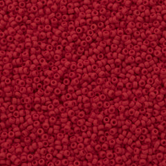 Miyuki Round Seed Bead 11/0 Matte Opaque Dark Red 22g Tube (408F)